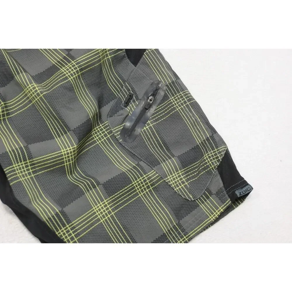 ZOIC Cycling Cargo Shorts Mountain Biking Plaid Baggy Mens Size Large‎